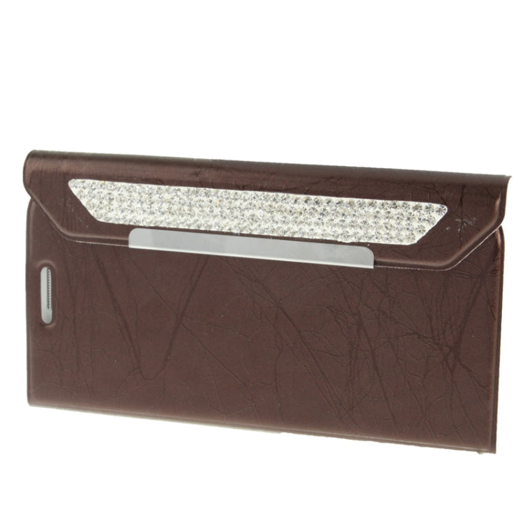 Wallet Style Diamond Encrusted Roots Texture Horizontal Flip Leather Case for Galaxy SIII / i9300