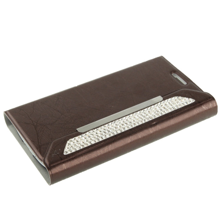 Wallet Style Diamond Encrusted Roots Texture Horizontal Flip Leather Case for Galaxy SIII / i9300