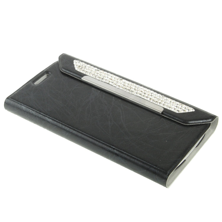 Wallet Style Diamond Encrusted Roots Texture Horizontal Flip Leather Case for Galaxy SIII / i9300