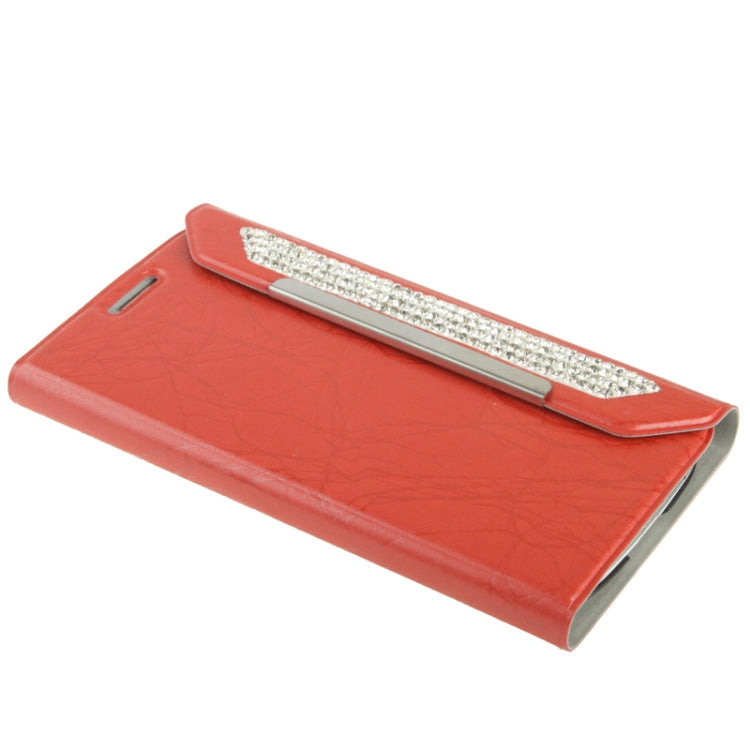 Wallet Style Diamond Encrusted Roots Texture Horizontal Flip Leather Case for Galaxy SIII / i9300