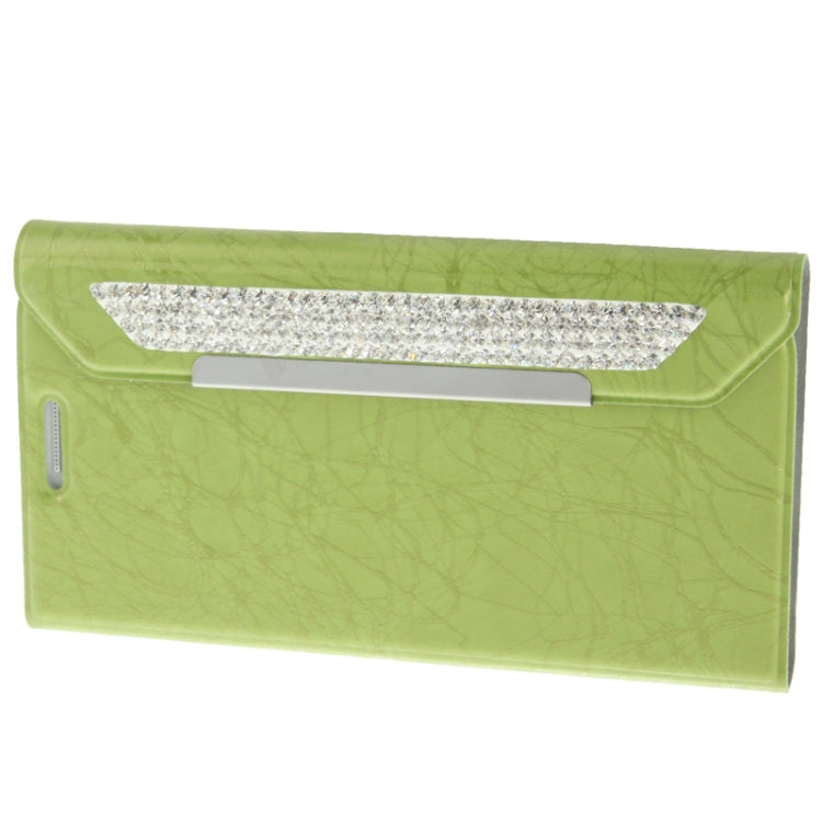 Wallet Style Diamond Encrusted Roots Texture Horizontal Flip Leather Case for Galaxy SIII / i9300