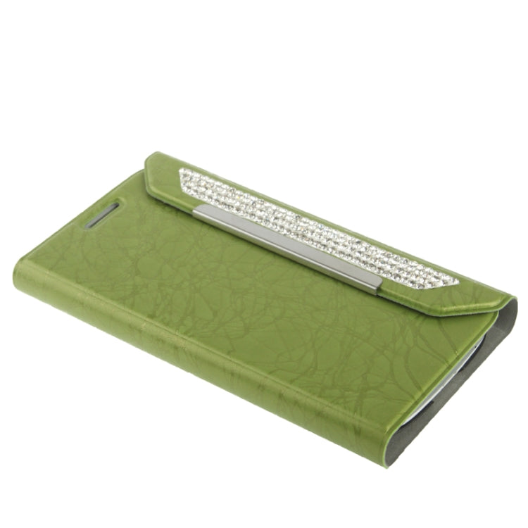 Wallet Style Diamond Encrusted Roots Texture Horizontal Flip Leather Case for Galaxy SIII / i9300