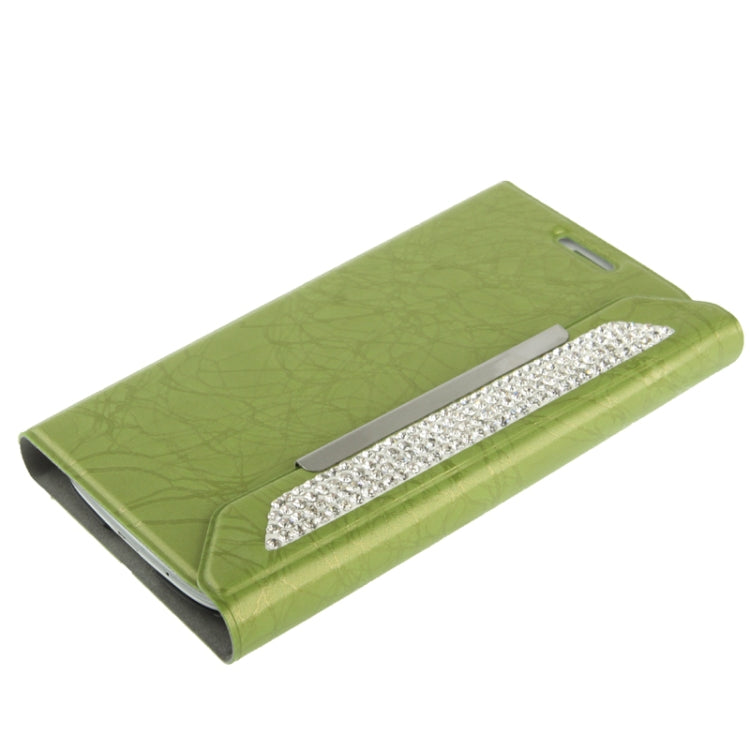Wallet Style Diamond Encrusted Roots Texture Horizontal Flip Leather Case for Galaxy SIII / i9300