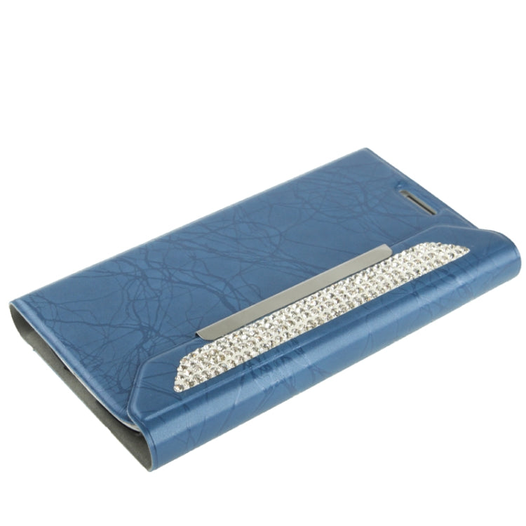 Wallet Style Diamond Encrusted Roots Texture Horizontal Flip Leather Case for Galaxy SIII / i9300