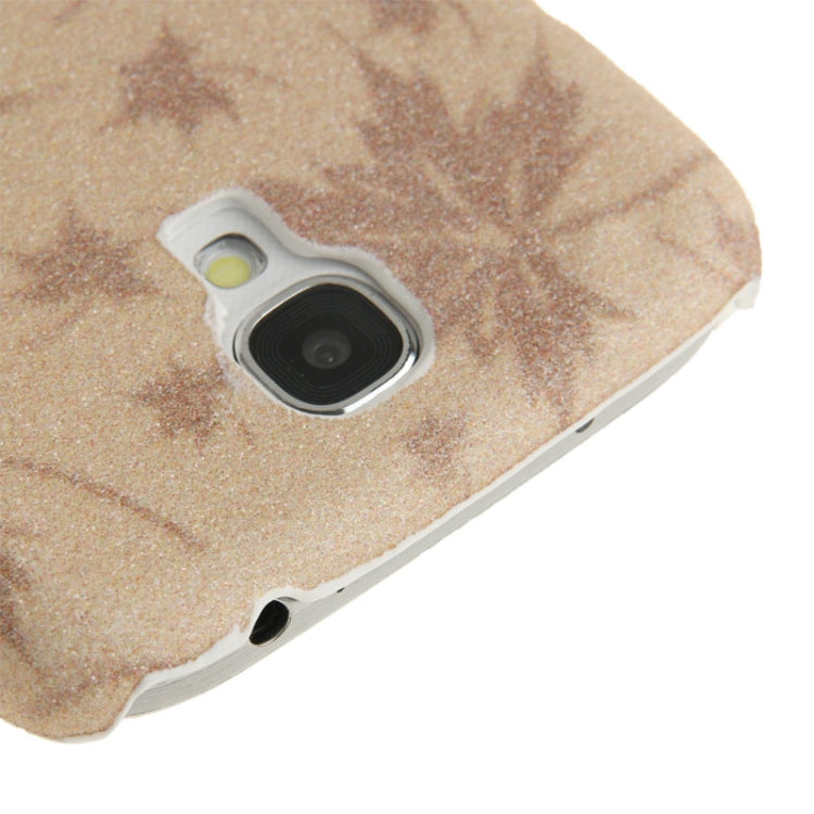 Crystal Frosted Maple Leaves Pattern Plastic Case for Galaxy S IV mini / i9190
