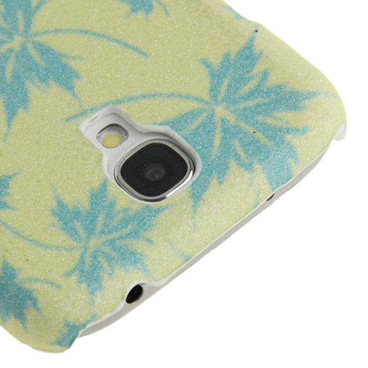 Crystal Frosted Maple Leaves Pattern Plastic Case for Galaxy S IV mini / i9190