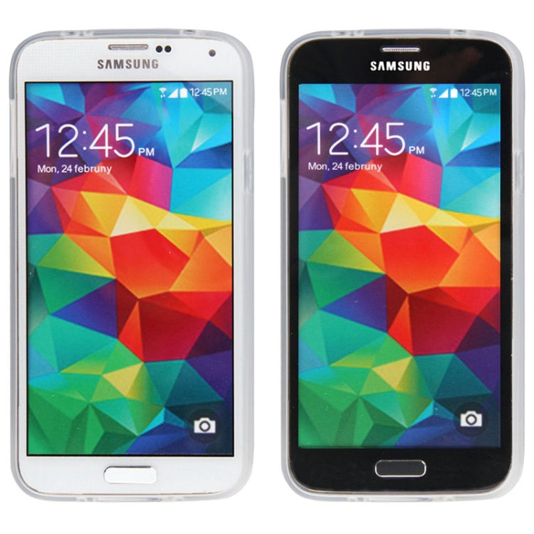 Smooth Surface Translucent TPU Case with Frosted Inner Layer for Galaxy S5 / G900 (White)