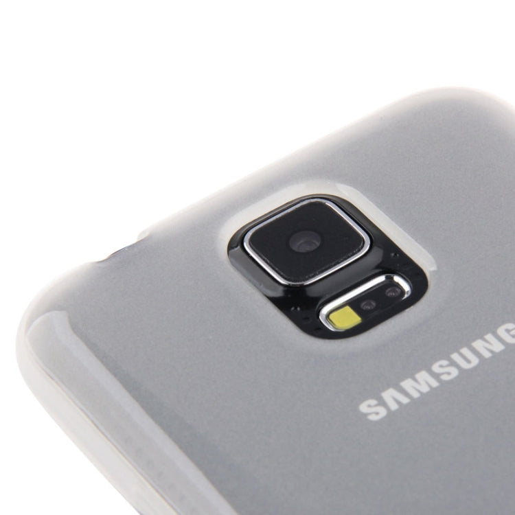 Smooth Surface Translucent TPU Case with Frosted Inner Layer for Galaxy S5 / G900 (White)
