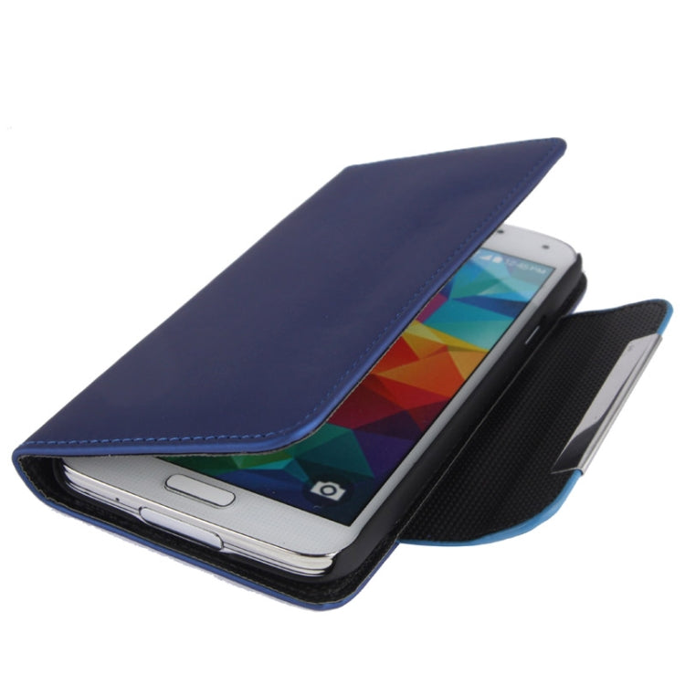 Flip Frosted Leather Case with Card Slots & Lanyard for Galaxy S5 / G900