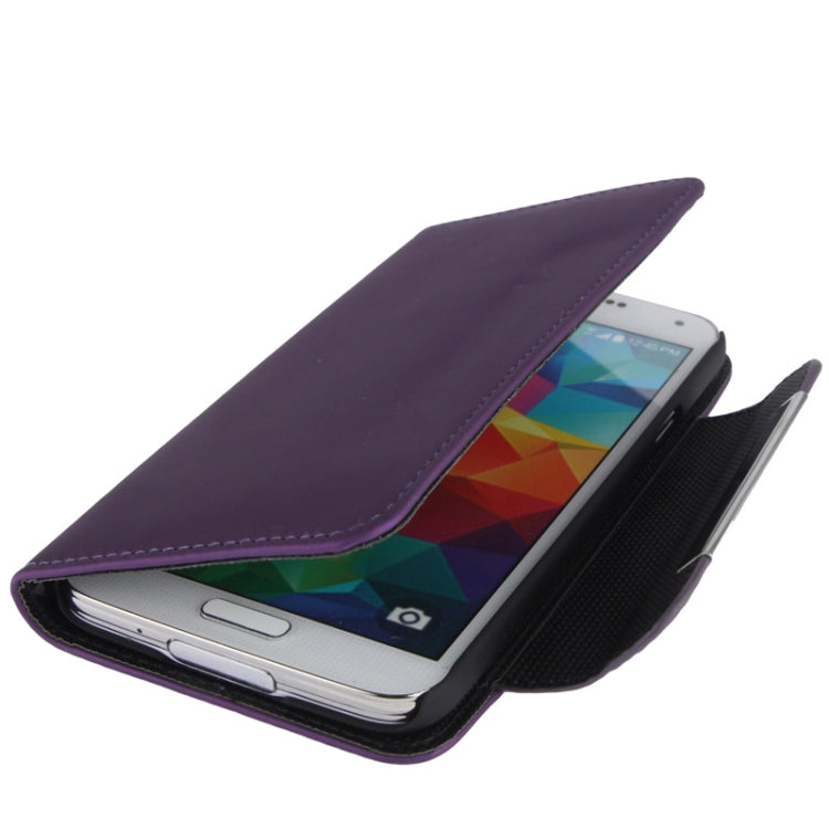 Flip Frosted Leather Case with Card Slots & Lanyard for Galaxy S5 / G900