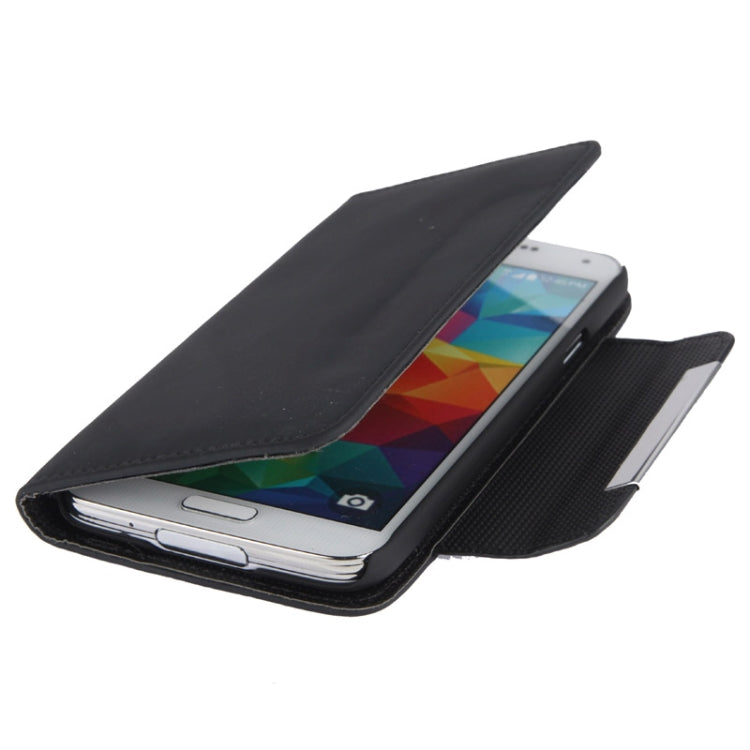 Flip Frosted Leather Case with Card Slots & Lanyard for Galaxy S5 / G900
