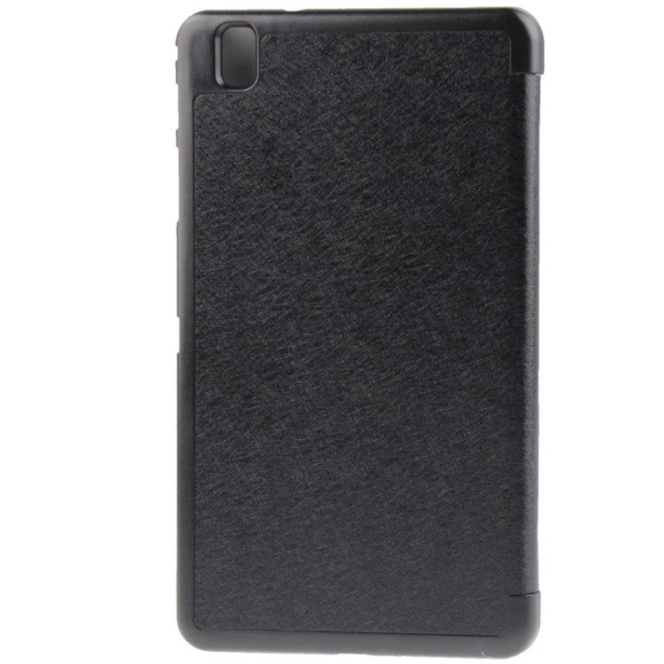 3-folding Hairline Texture Leather Case with Holder for Galaxy Tab Pro 8.4 / T320