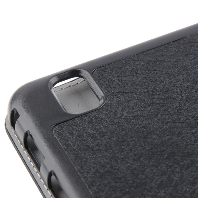 3-folding Hairline Texture Leather Case with Holder for Galaxy Tab Pro 8.4 / T320