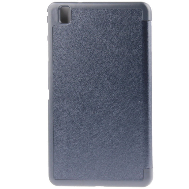 3-folding Hairline Texture Leather Case with Holder for Galaxy Tab Pro 8.4 / T320