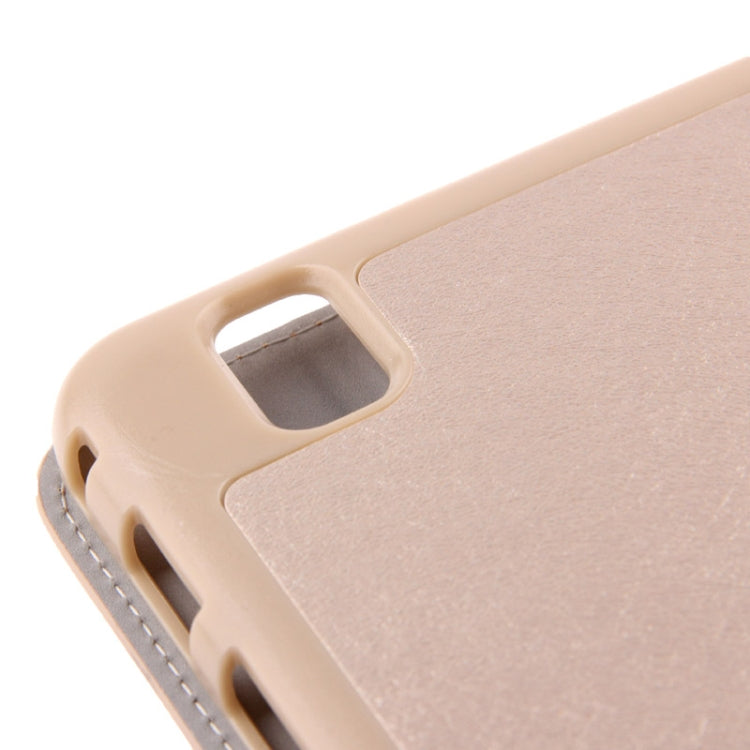 3-folding Hairline Texture Leather Case with Holder for Galaxy Tab Pro 8.4 / T320