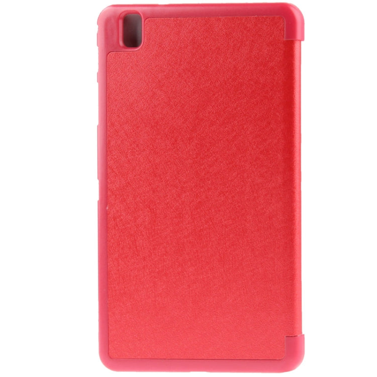 3-folding Hairline Texture Leather Case with Holder for Galaxy Tab Pro 8.4 / T320