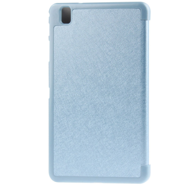 3-folding Hairline Texture Leather Case with Holder for Galaxy Tab Pro 8.4 / T320