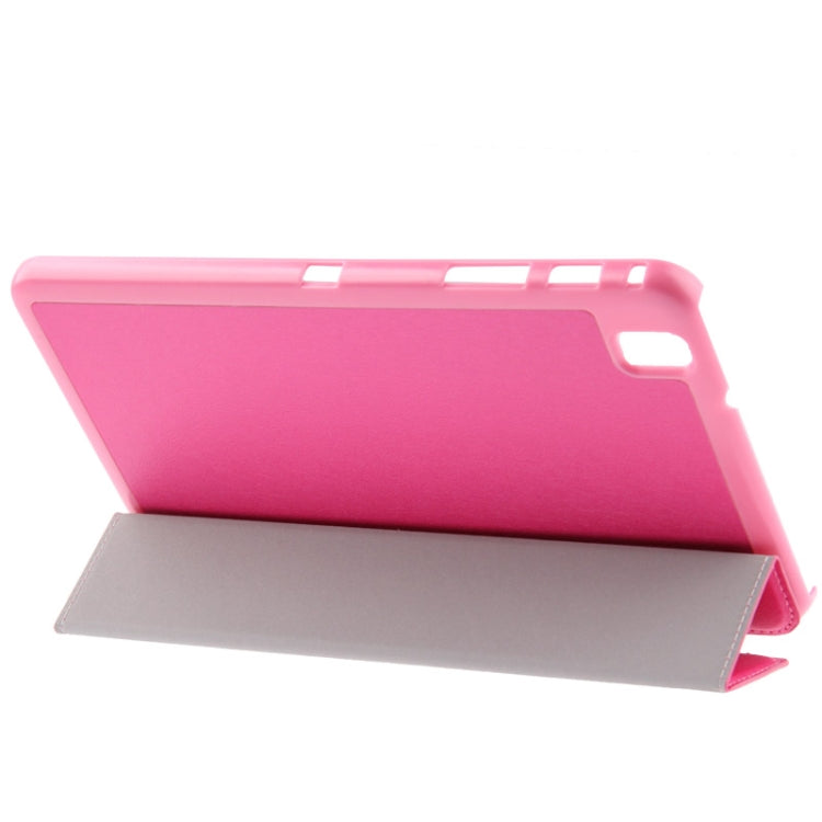 3-folding Hairline Texture Leather Case with Holder for Galaxy Tab Pro 8.4 / T320
