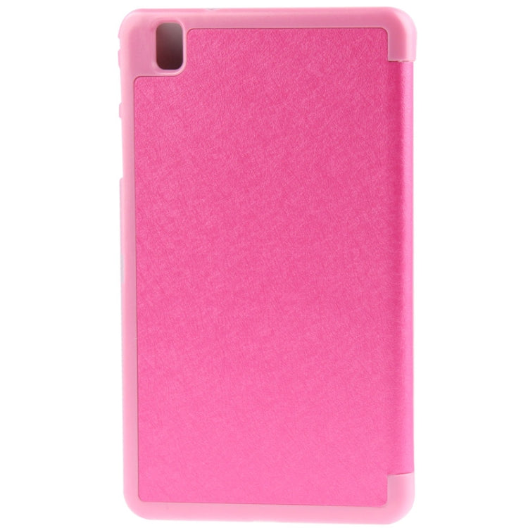 3-folding Hairline Texture Leather Case with Holder for Galaxy Tab Pro 8.4 / T320