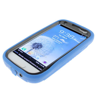 Silicone Case + Plastic Case with Holder for Galaxy SIII / i9300