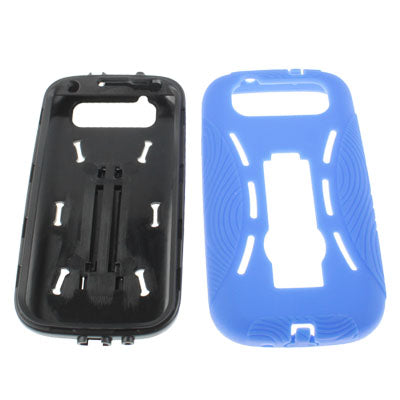 Silicone Case + Plastic Case with Holder for Galaxy SIII / i9300