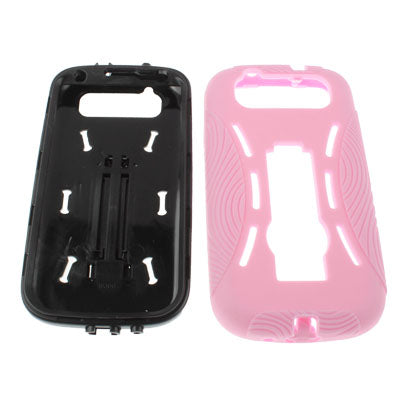 Silicone Case + Plastic Case with Holder for Galaxy SIII / i9300