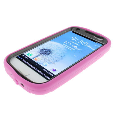Silicone Case + Plastic Case with Holder for Galaxy SIII / i9300