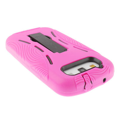 Silicone Case + Plastic Case with Holder for Galaxy SIII / i9300