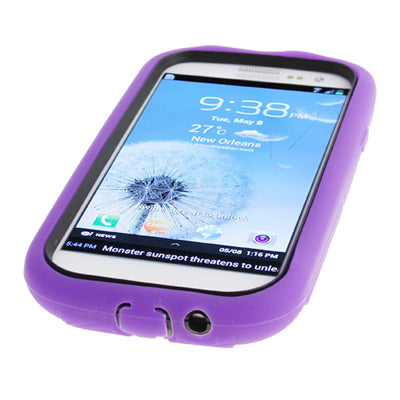 Silicone Case + Plastic Case with Holder for Galaxy SIII / i9300