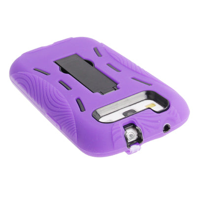 Silicone Case + Plastic Case with Holder for Galaxy SIII / i9300