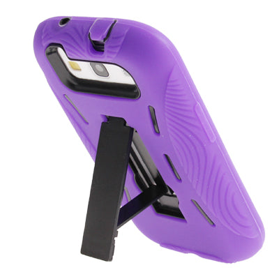 Silicone Case + Plastic Case with Holder for Galaxy SIII / i9300