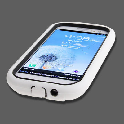 Silicone Case + Plastic Case with Holder for Galaxy SIII / i9300
