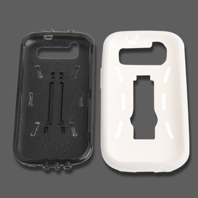 Silicone Case + Plastic Case with Holder for Galaxy SIII / i9300