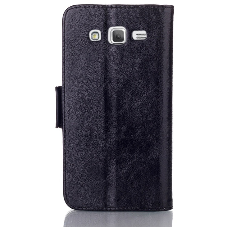 Oil Leather Case with Credit Card Slot & Holder for Galaxy Grand 2 / G7106