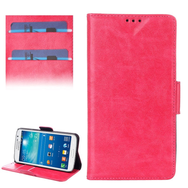 Oil Leather Case with Credit Card Slot & Holder for Galaxy Grand 2 / G7106