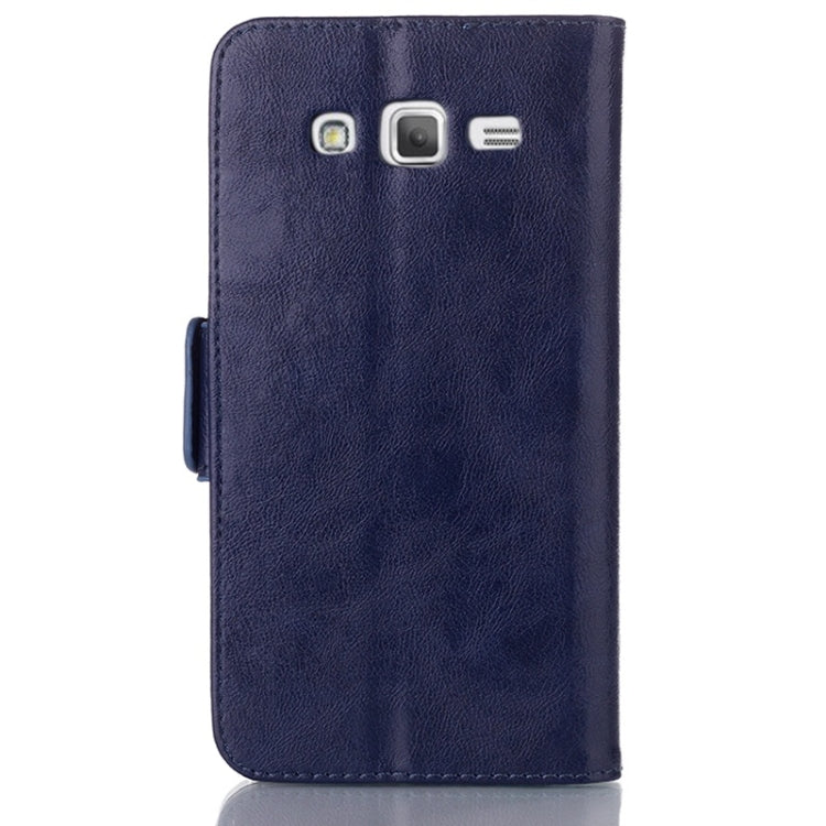 Oil Leather Case with Credit Card Slot & Holder for Galaxy Grand 2 / G7106