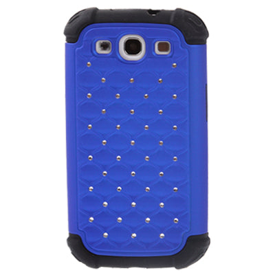 Luxury Bling Diamond Encrusted Detachable Plastic + Silicon Protective Cases for Galaxy SIII / i9300