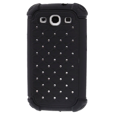 Luxury Bling Diamond Encrusted Detachable Plastic + Silicon Protective Cases for Galaxy SIII / i9300