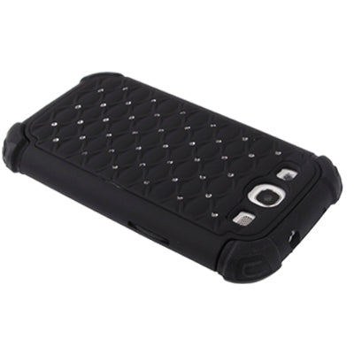 Luxury Bling Diamond Encrusted Detachable Plastic + Silicon Protective Cases for Galaxy SIII / i9300