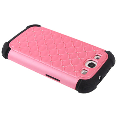 Luxury Bling Diamond Encrusted Detachable Plastic + Silicon Protective Cases for Galaxy SIII / i9300