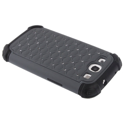 Luxury Bling Diamond Encrusted Detachable Plastic + Silicon Protective Cases for Galaxy SIII / i9300