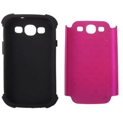 Luxury Bling Diamond Encrusted Detachable Plastic + Silicon Protective Cases for Galaxy SIII / i9300