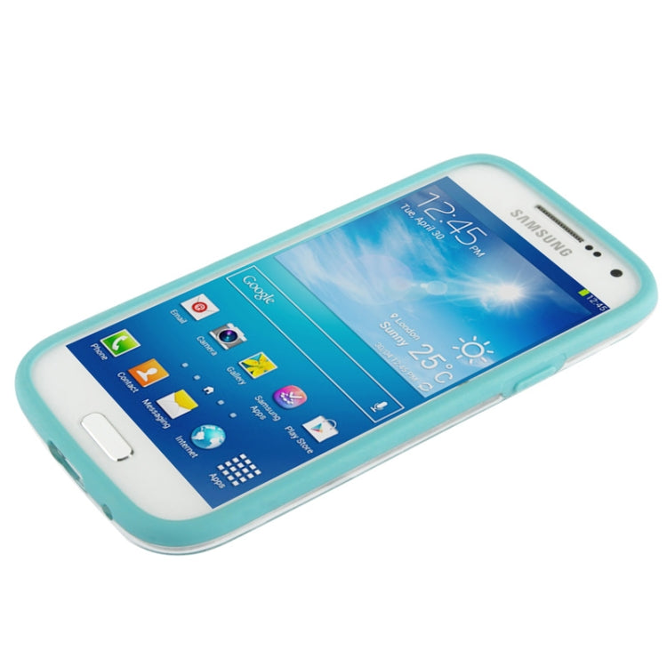 Transparent Plastic + TPU Bumper Frame for Galaxy S IV mini / i9190