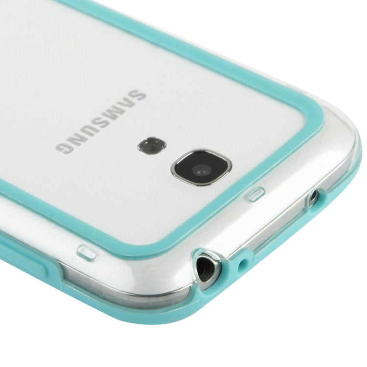 Transparent Plastic + TPU Bumper Frame for Galaxy S IV mini / i9190