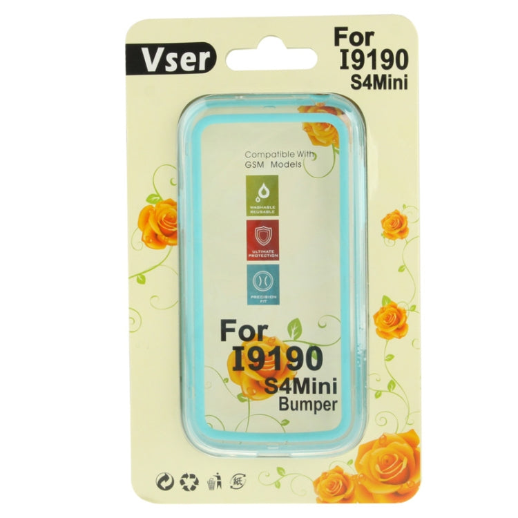Transparent Plastic + TPU Bumper Frame for Galaxy S IV mini / i9190