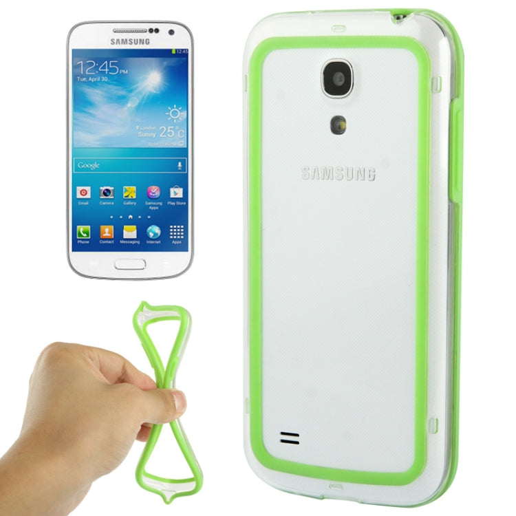 Transparent Plastic + TPU Bumper Frame for Galaxy S IV mini / i9190