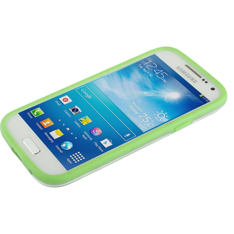 Transparent Plastic + TPU Bumper Frame for Galaxy S IV mini / i9190