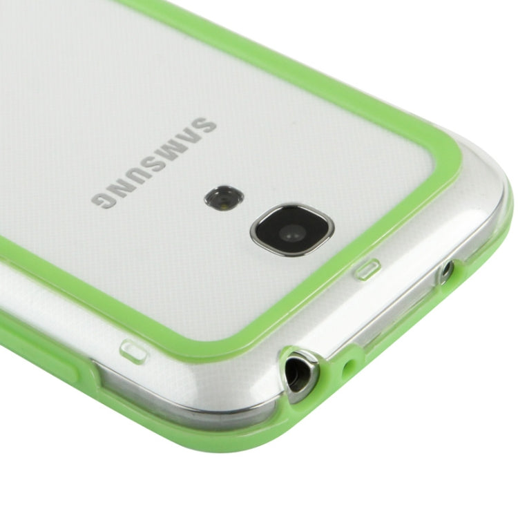 Transparent Plastic + TPU Bumper Frame for Galaxy S IV mini / i9190