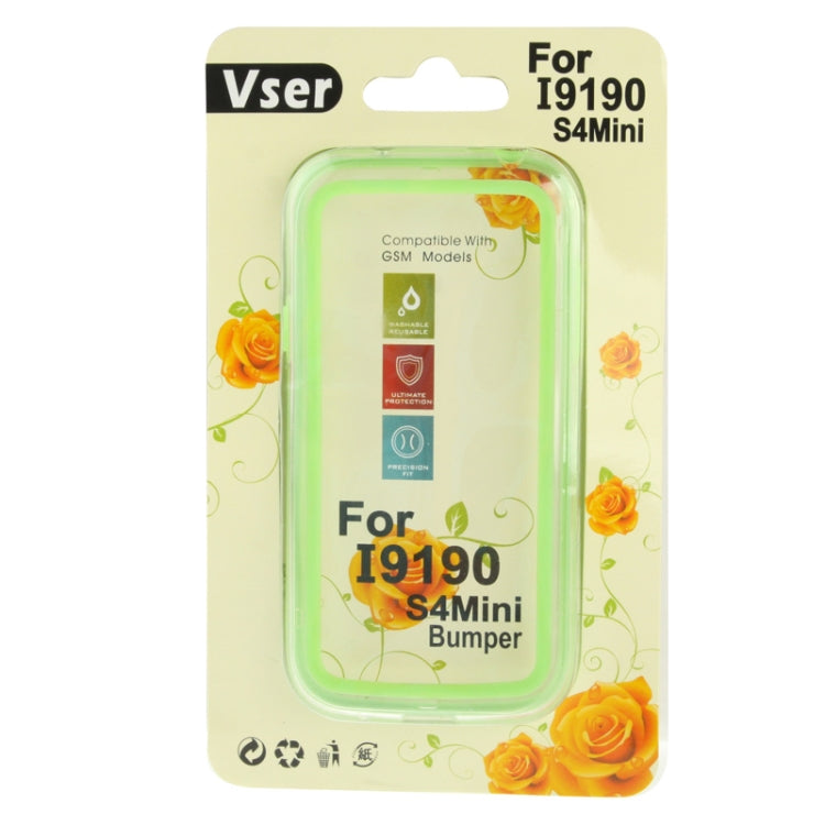 Transparent Plastic + TPU Bumper Frame for Galaxy S IV mini / i9190
