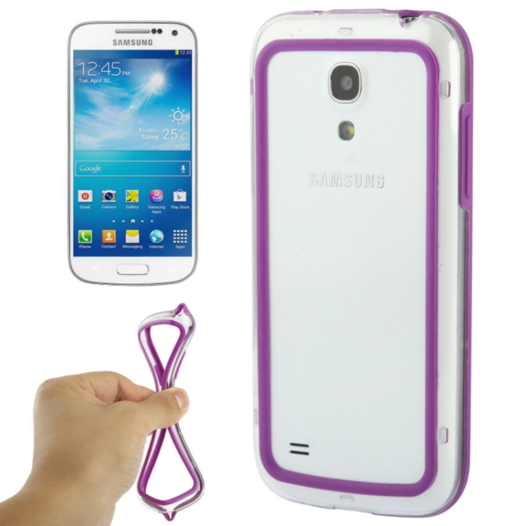 Transparent Plastic + TPU Bumper Frame for Galaxy S IV mini / i9190